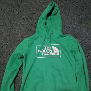 Green Northface Hoodie
